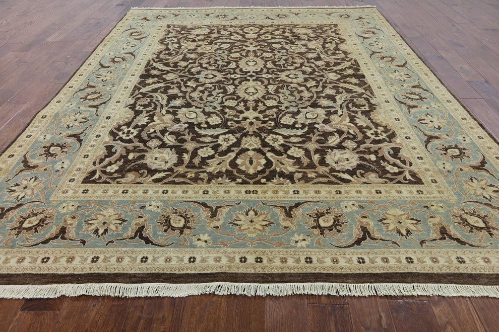 Handmade Floral Peshawar Oriental Area Rug 8'x10', P2693
