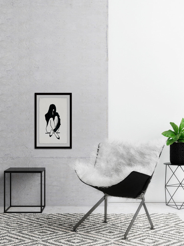 "Dark Glam" Framed Painting Print, 30"x45"