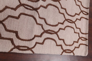 Trellis Contemporary Oriental Area Rug Hand-tufted Wool Carpet 5x8