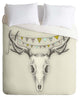 Deny Designs Wesley Bird Skull Duvet Cover - Lightweight