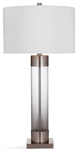 Tennison Table Lamp - Clear/Brushed Nickel