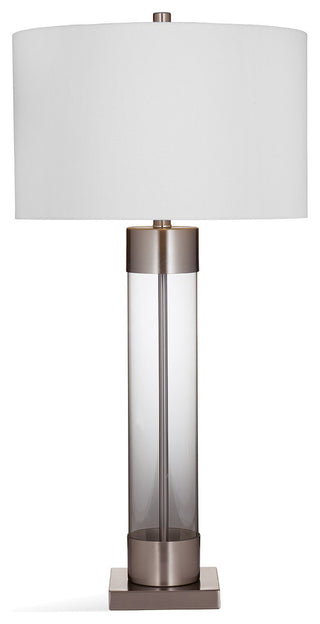 Tennison Table Lamp - Clear/Brushed Nickel