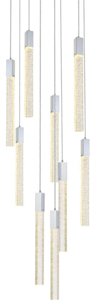 Wade 9-Light Pendant, Chrome