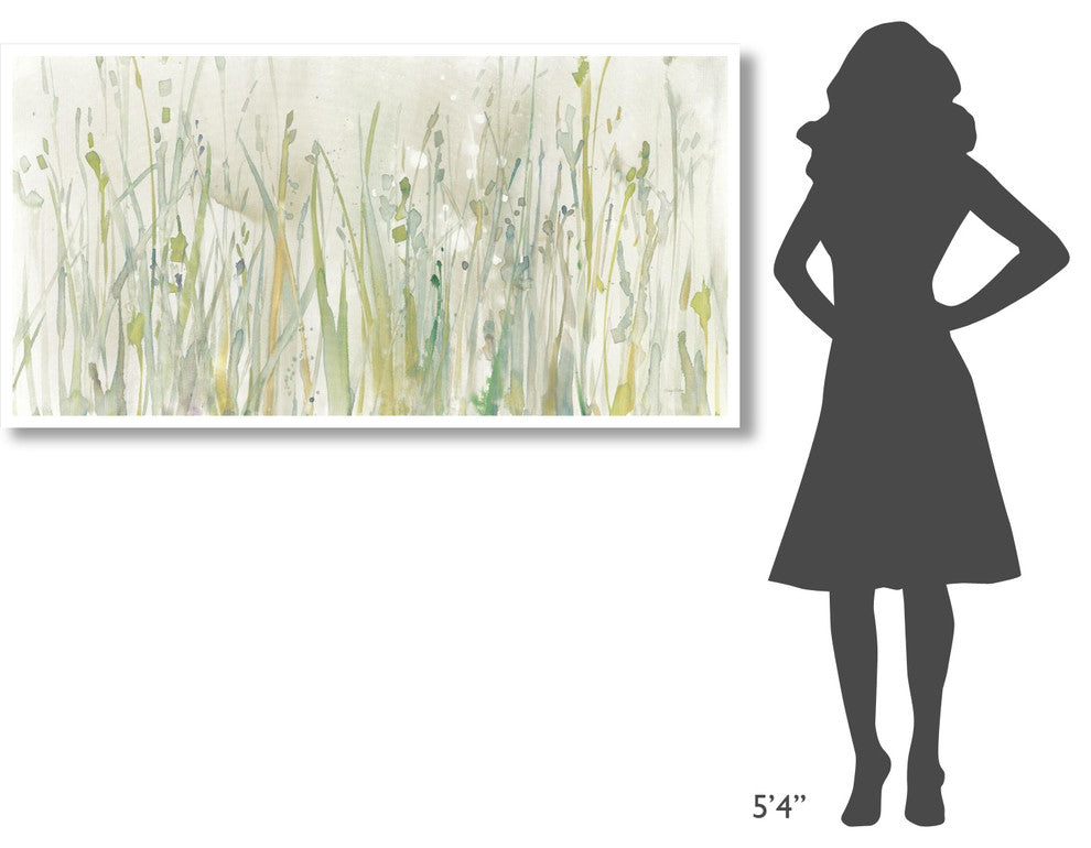 "Autumn Grass Green" Digital Paper Print by Avery Tillmon, 62"x32"
