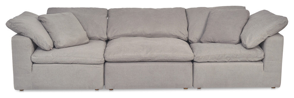 Clay Modular Sofa Performance Fabric, Grey