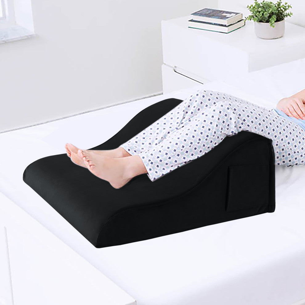 Reading Pillow Bed Foam Wedge Adult for Back Support, Black, 24x9x21