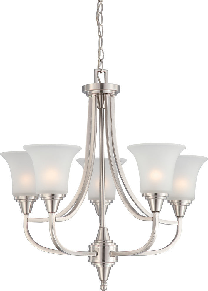 Surrey 5 Light - Chandelier With Frosted Glass