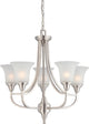 Surrey 5 Light - Chandelier With Frosted Glass