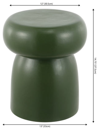 Safavieh Millia 14.75" Garden Stool, Moss Green