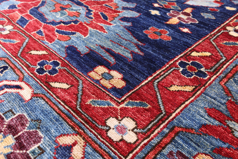 8' 0" X 9' 7" Persian Fine Serapi Handmade Wool Rug - Q7868