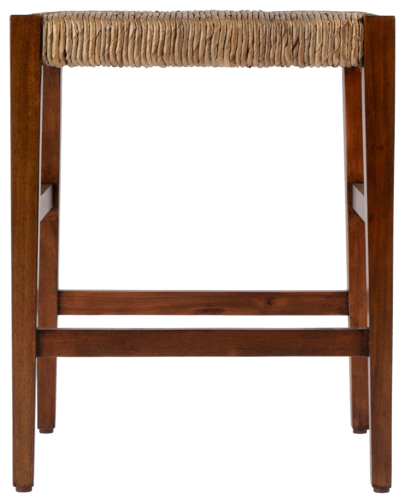 Valencia 24.5 in. Seat Height Woven Backless Counter Stool