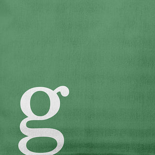 20" x 20" Modern Monogram Indoor/Outdoor Polyester Throw Pillow, Sage