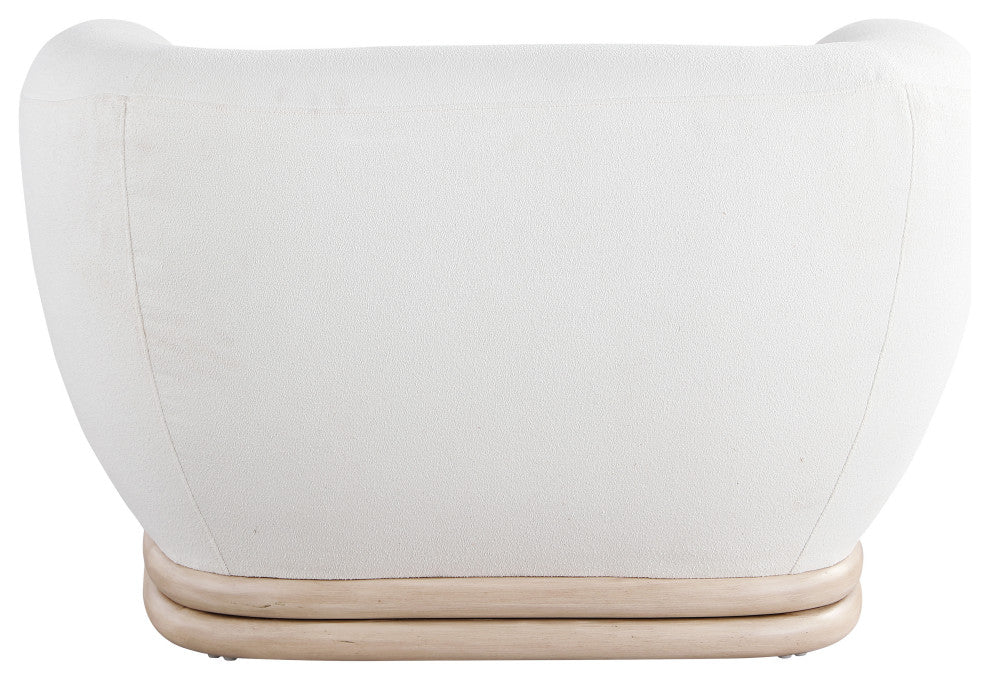 Kipton Boucle Fabric Upholstered Chair, Cream