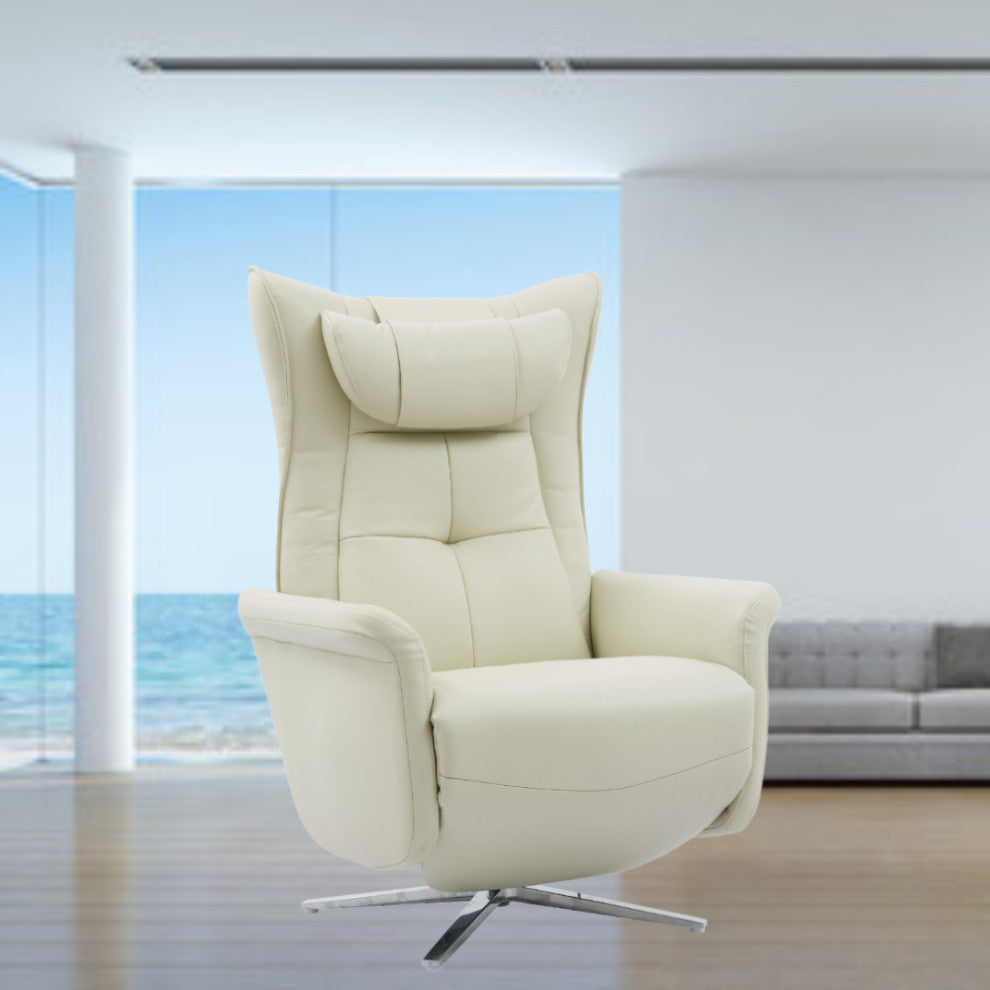 Aspen Battery Powered Recliner, White