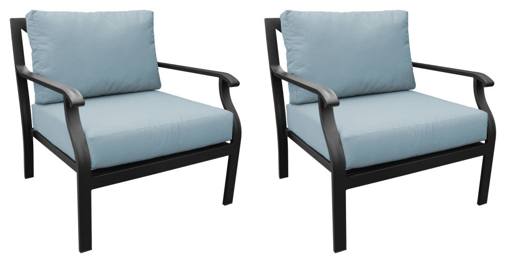 kathy ireland Madison Ave. Club Chair 2 Per Box, Tranquil
