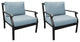 kathy ireland Madison Ave. Club Chair 2 Per Box, Tranquil