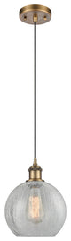Innovations Lighting 516-1P-BB-G125-8-LED Athens 1 Light 8" Mini Pendant