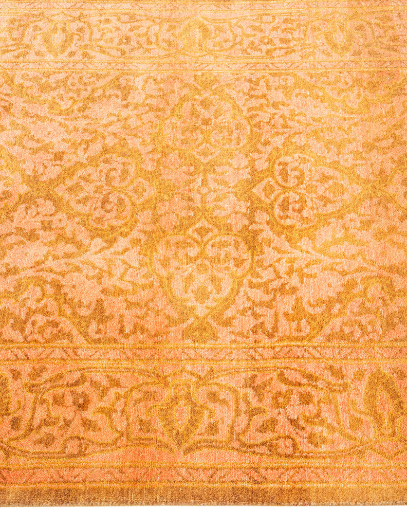 Tangyan One-of-a-Kind Hand-Knotted Runner Yellow, 2'8"x14'2"