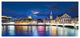 Scenic Panorama of Old Town, Large landscape Canvas Art Print, 60"x28"