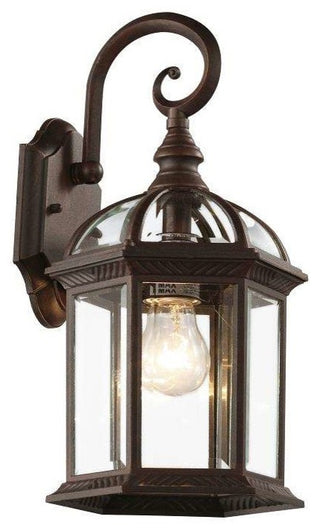 1 Light Coach Lantern, Rust