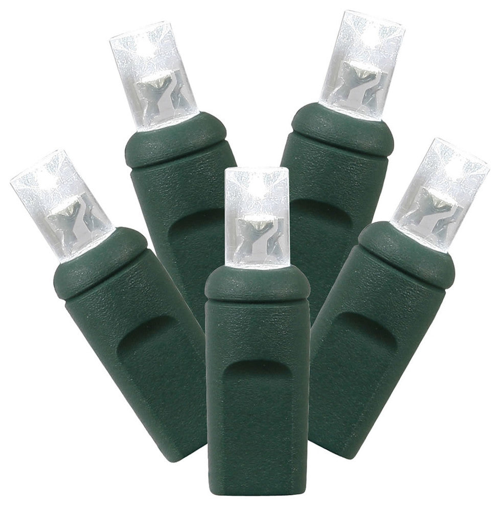 Vickerman X4G6109Pbg 34' Pure White Single Mold Angle Led Christmas Light