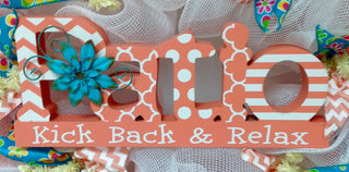 Kick Back And Relax Patio Deco Mesh Spring Or Summer  Wreath