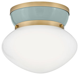 Lark 83601 Lucy 12"W Flush Mount Bowl Ceiling Fixture - Lacquered Brass /