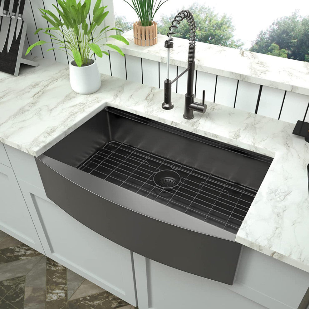 21'' W Single Bowl Stainless Steel Farmhouse Kitchen Sink