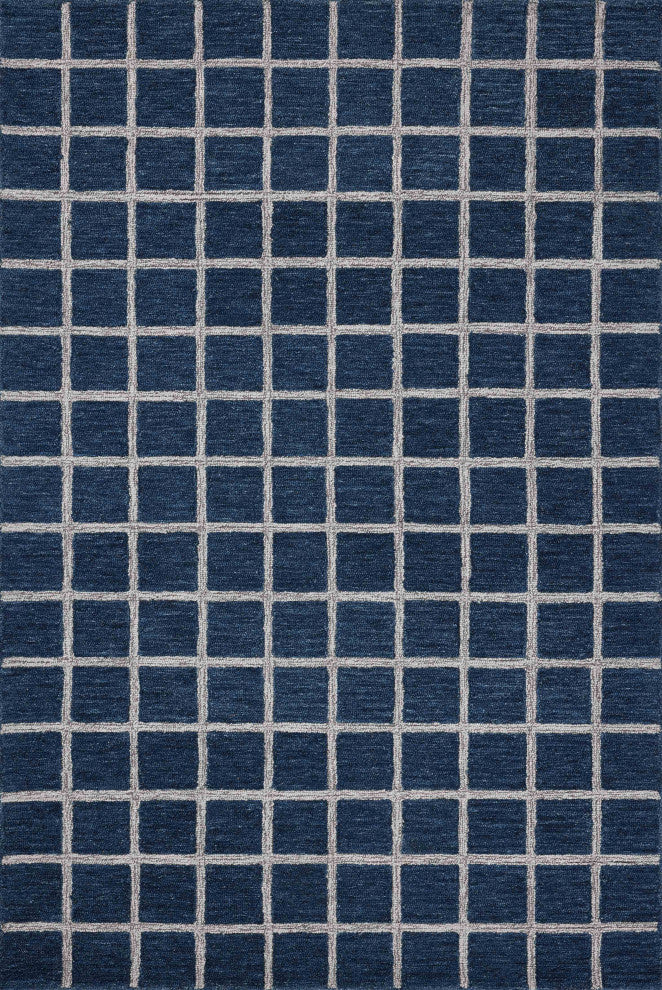 Chris Loves Julia x Loloi Polly Navy / Silver 8''-6" x 11''-6" Area Rug