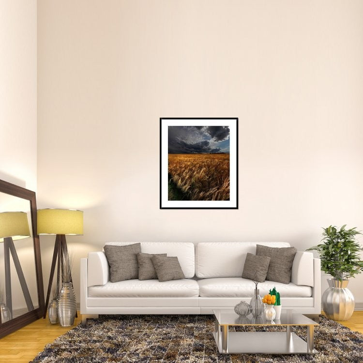 "Strohgaeu" Framed Digital Print by Franz Schumacher, 37x44"