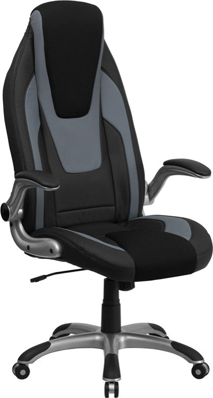 Black/Gray High Back Chair