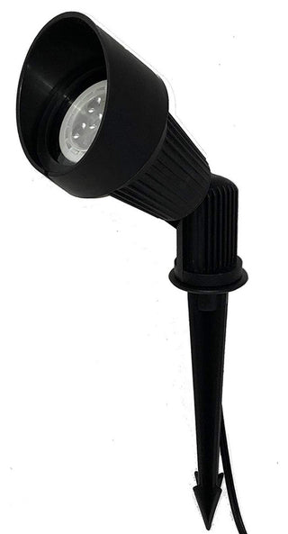 6W LED Low Voltage Black Outdoor Directional Fiberglass Bullet- BPL104
