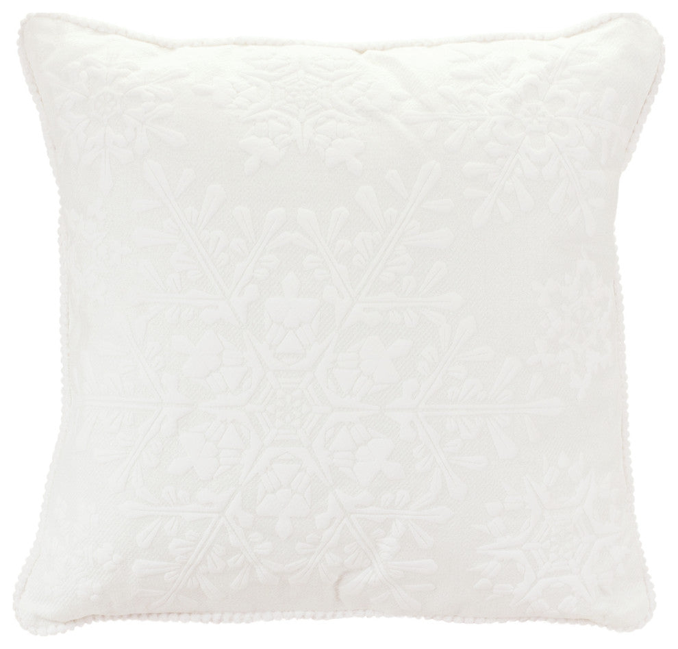 Snowflake Throw Pillow 17"