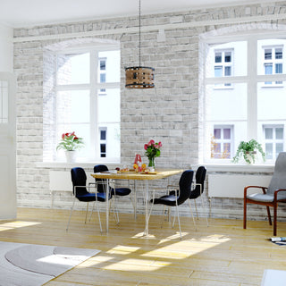 Norwood 15.75" 1 Light Pendant Vintage Steel and Distressed Wood