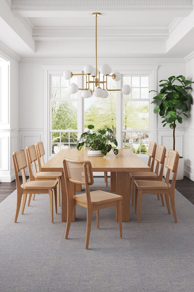 Manhattan Comfort Giverny Dining Chair, Nature, Set of 4