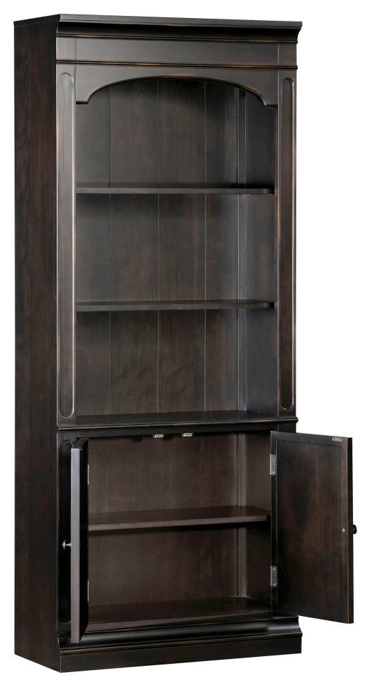 Roanoke Black Bookcase