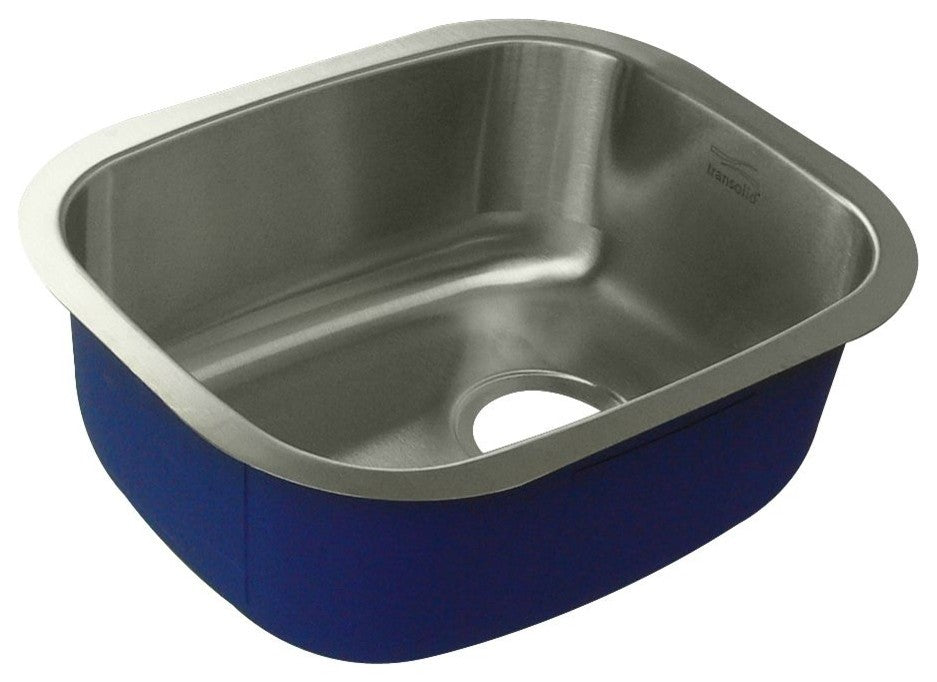Transolid Meridian 15"x12 5/8"x7" Single Undermount SS Bar Sink