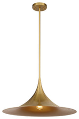 Bowdin 1-Light Pendant, Warm Brass
