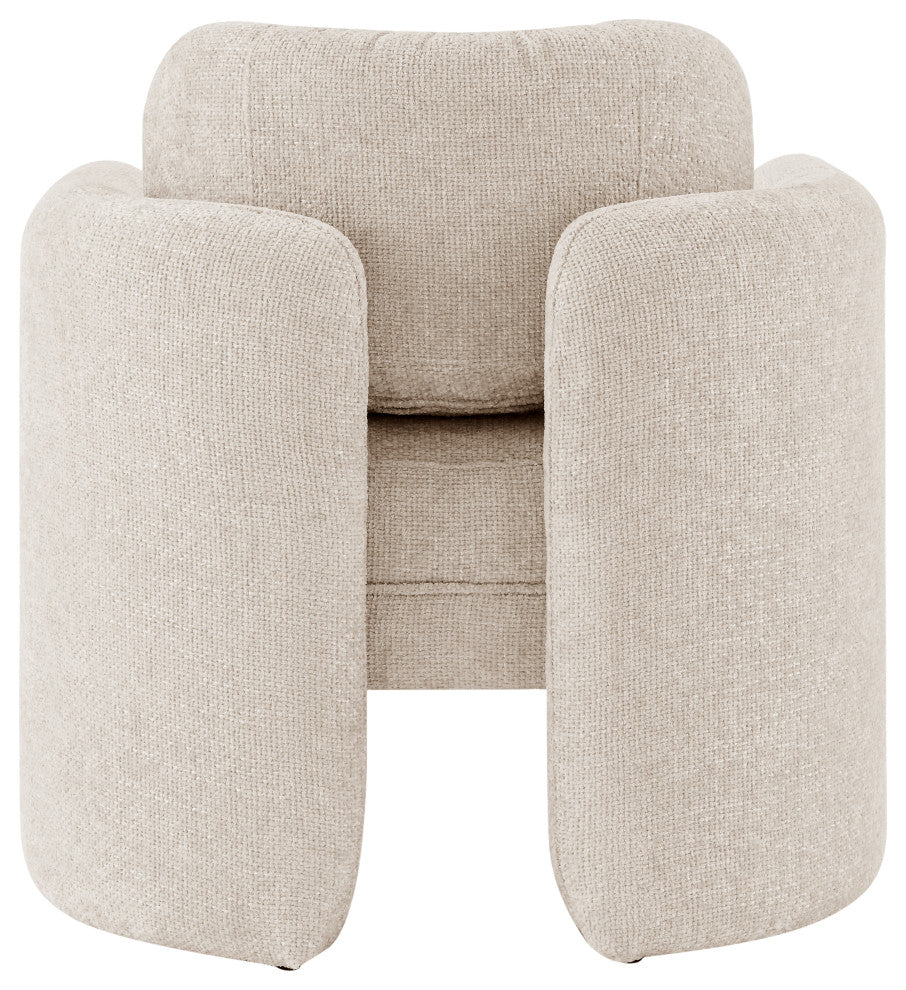 Deryll Fabric Accent Arm Chair, Grenada Cream