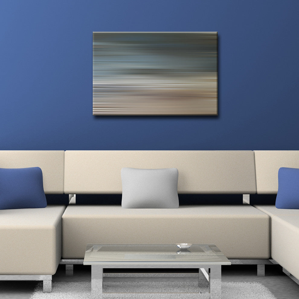 Ready2HangArt 'Blur Stripes XXII' Canvas Wall Art, 12 in. Highx16 in. Wide