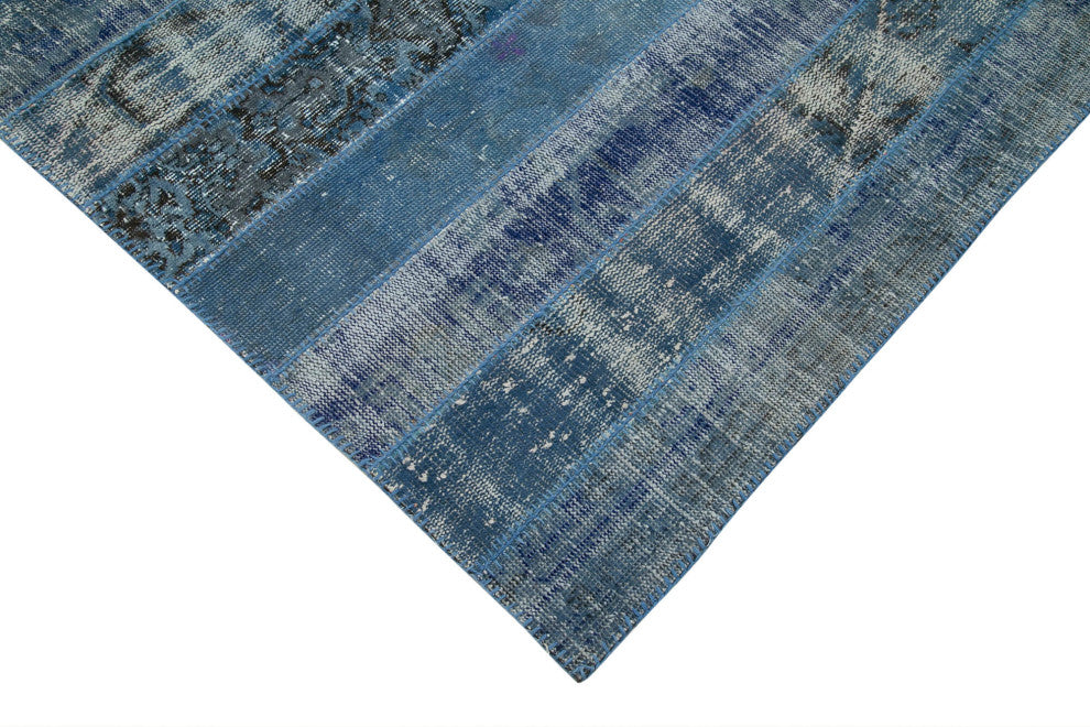 Rug N Carpet - Hand-Knotted Oriental 6' 4" x 9' 10" Overdyed Patchwork Area Rug
