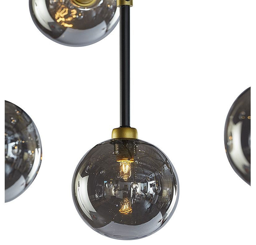 Deimos Ceiling Light, Large, Smoke Gray