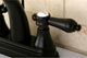 4" Centerset Bathroom Faucet WithBrass Pop-Up, Oil Rubbed Bronze