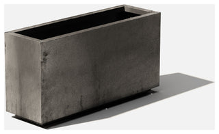 Metallic Series Corten Steel Long Box Planter, Medium