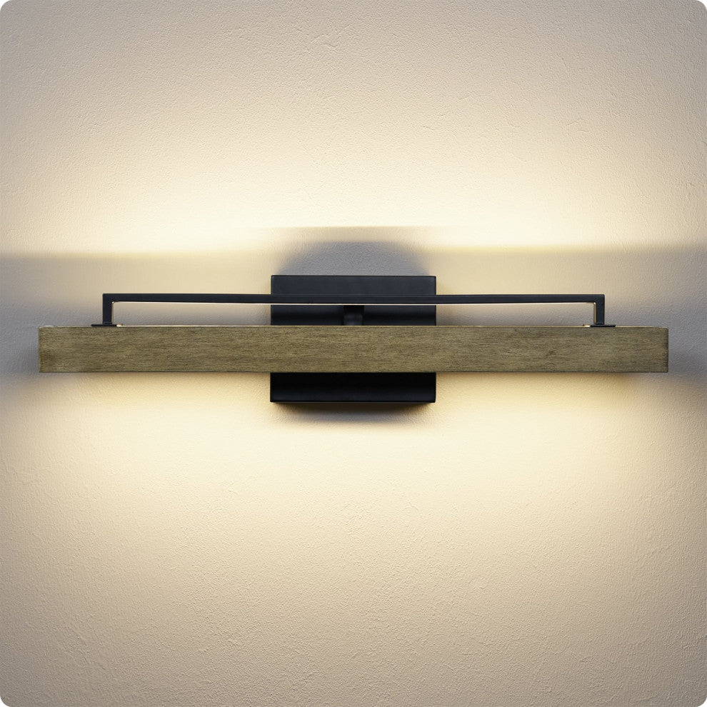 Kira Home Felix 25" Integrated LED (24W) / Bathroom Light, Linear Design, 3000k