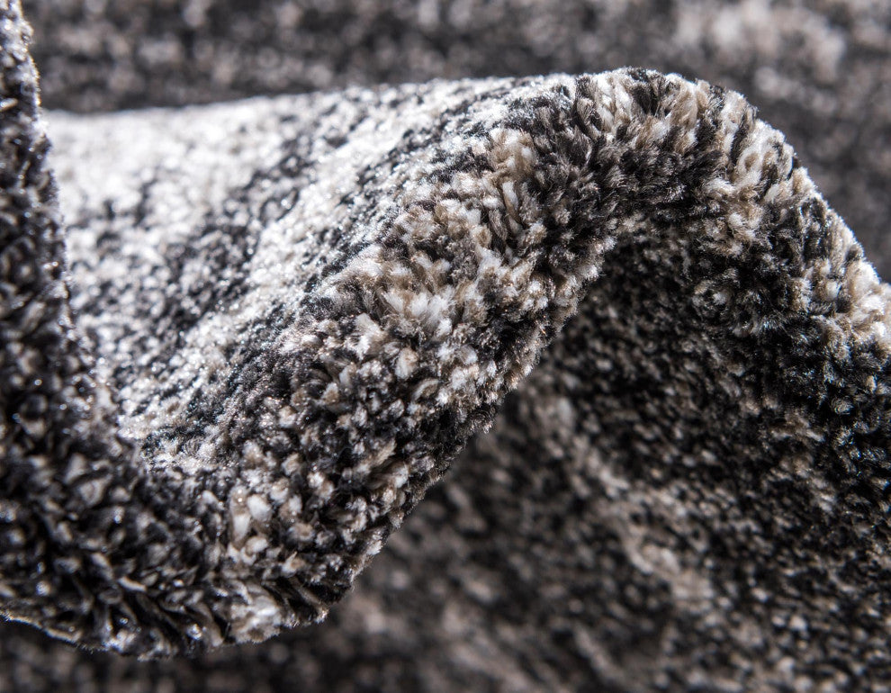 Rug Unique Loom Del Mar Dark Gray Runner 2' 7 x 10' 0