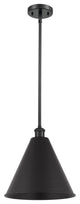 Innovations Lighting 516-1S-BK-MBC-16-BK-LED Ballston Cone 1 Light 16" Pendant