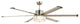 65 in Modern LED Ceiling Fan with Remote in Brushed Nickel