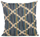 Plutus Blue Lights Diamond Luxury Throw Pillow, 16"x16"