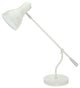40099-1, 22 1/2" High Modern Metal Desk Lamp, Milky Ivory Finish
